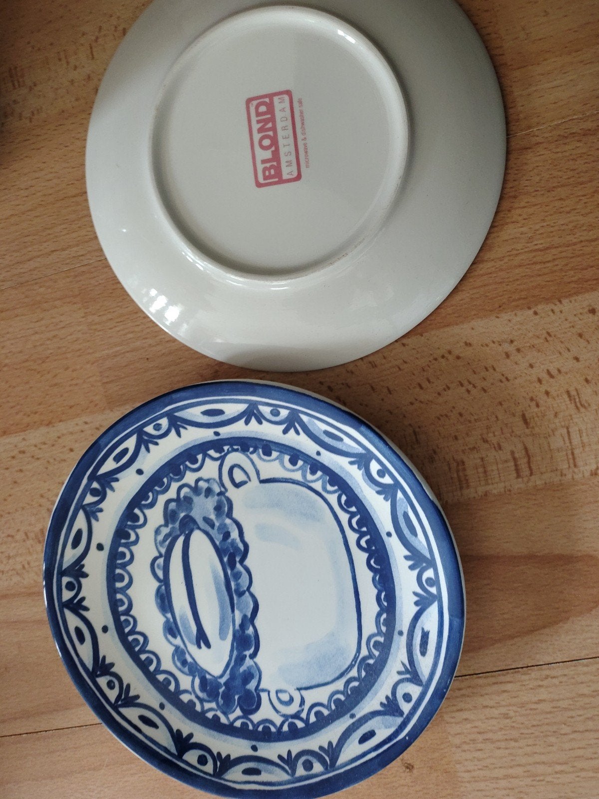 gebaksbord blond amsterdam, Huis en Inrichting, Ophalen of Verzenden, Zo goed als nieuw, Delftsblauw, Bord(en)