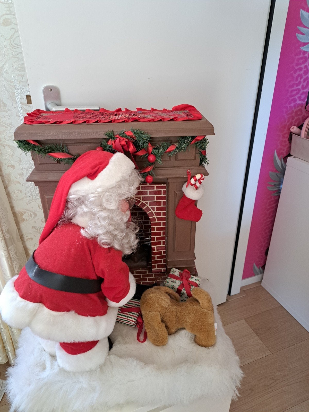 bewegende kerstman bij open haard, Diversen, Kerst, Ophalen, Gebruikt