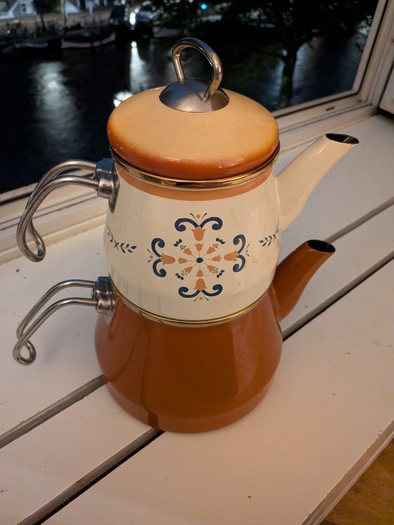 Theepot, Ophalen, Overige materialen, Vintage, Zo goed als nieuw