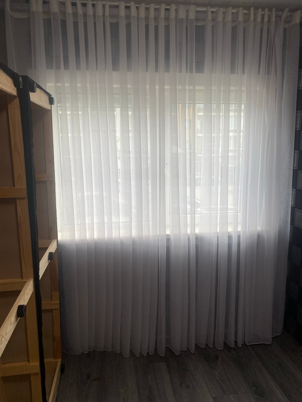 Witte Vitrage Gordijnen - Lichtdoorlatend en Stijlvol, Vitrage, Wit, Ophalen of Verzenden, Lichtdoorlatend