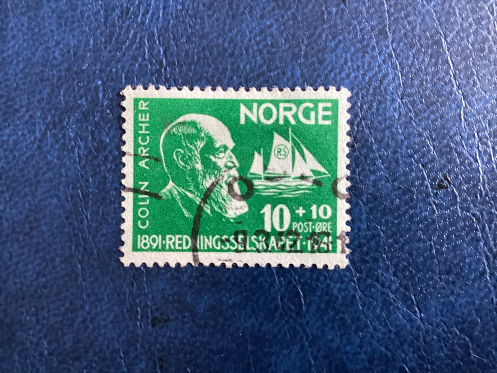 Noorwegen Mi.232- Colin Archer 1941, Ophalen of Verzenden, Noorwegen, Gestempeld