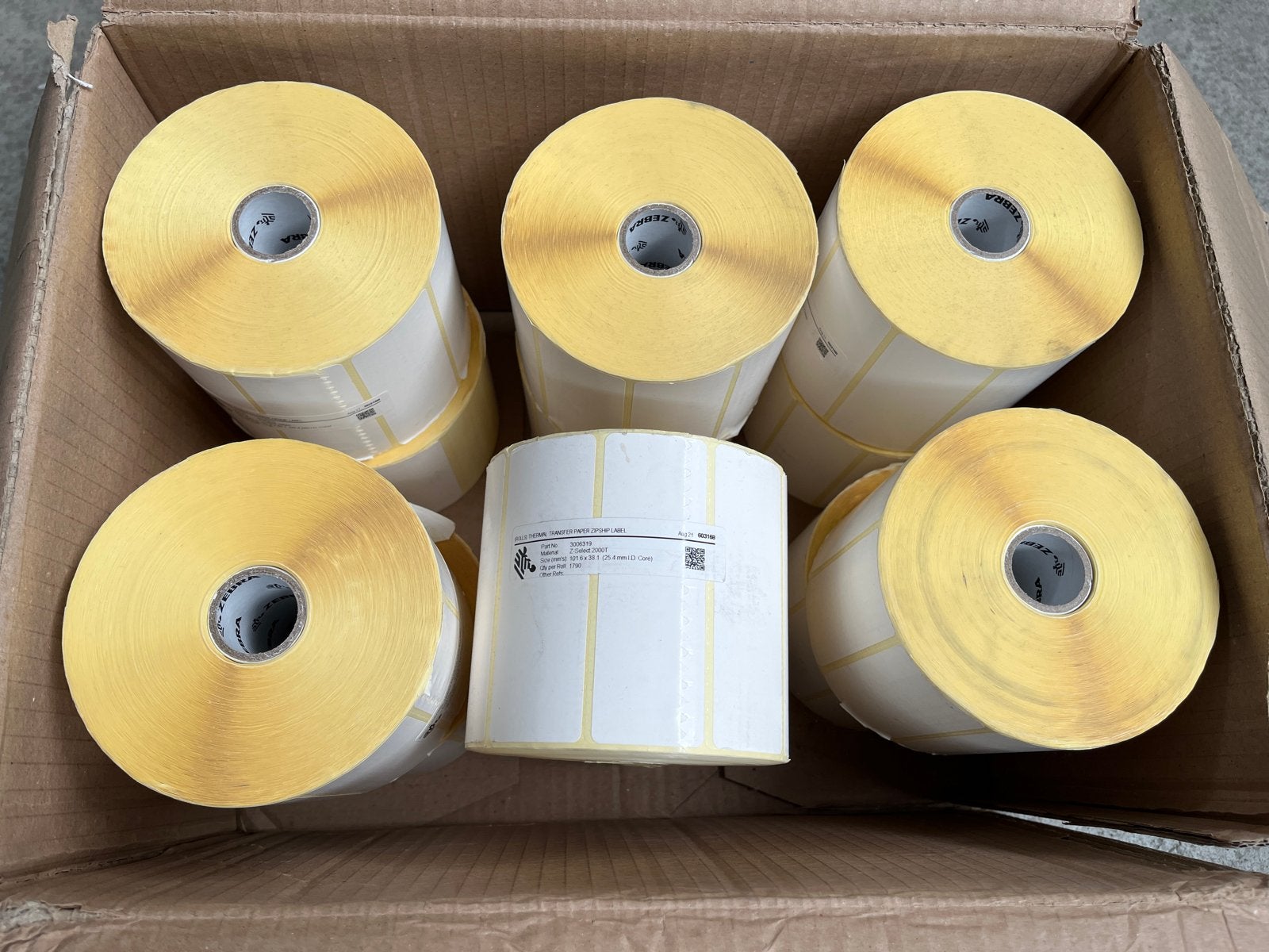 Zebra Thermal Transfer Labels 3006319 - 12 Rollen, Hobby en Vrije tijd, Ophalen of Verzenden