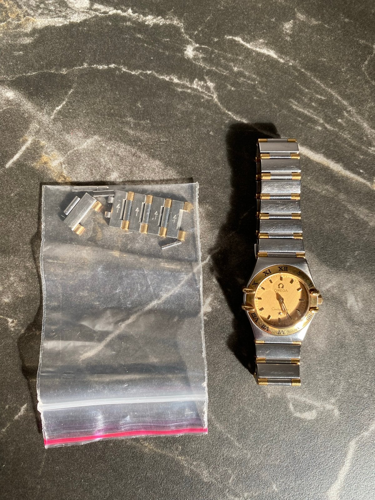 Original Omega Constellation Dameshorloge - Staal & Goud, Sieraden, Tassen en Uiterlijk, Overige merken, Staal, Polshorloge, Ophalen of Verzenden