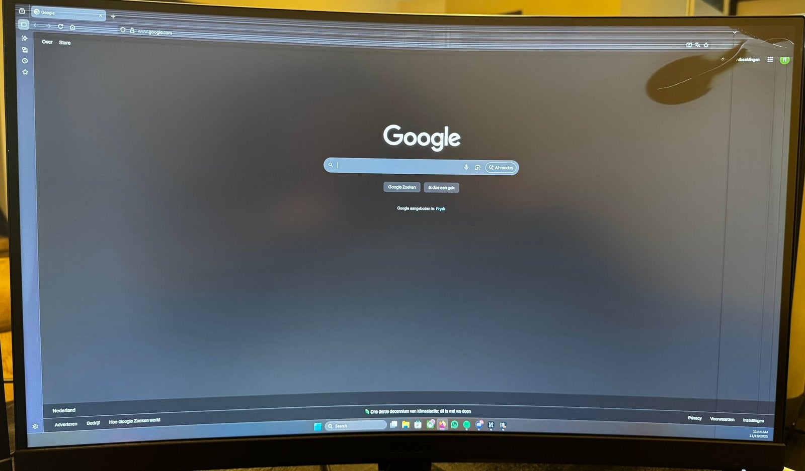Msi scherm 27 inch curved, Ophalen, Gebruikt