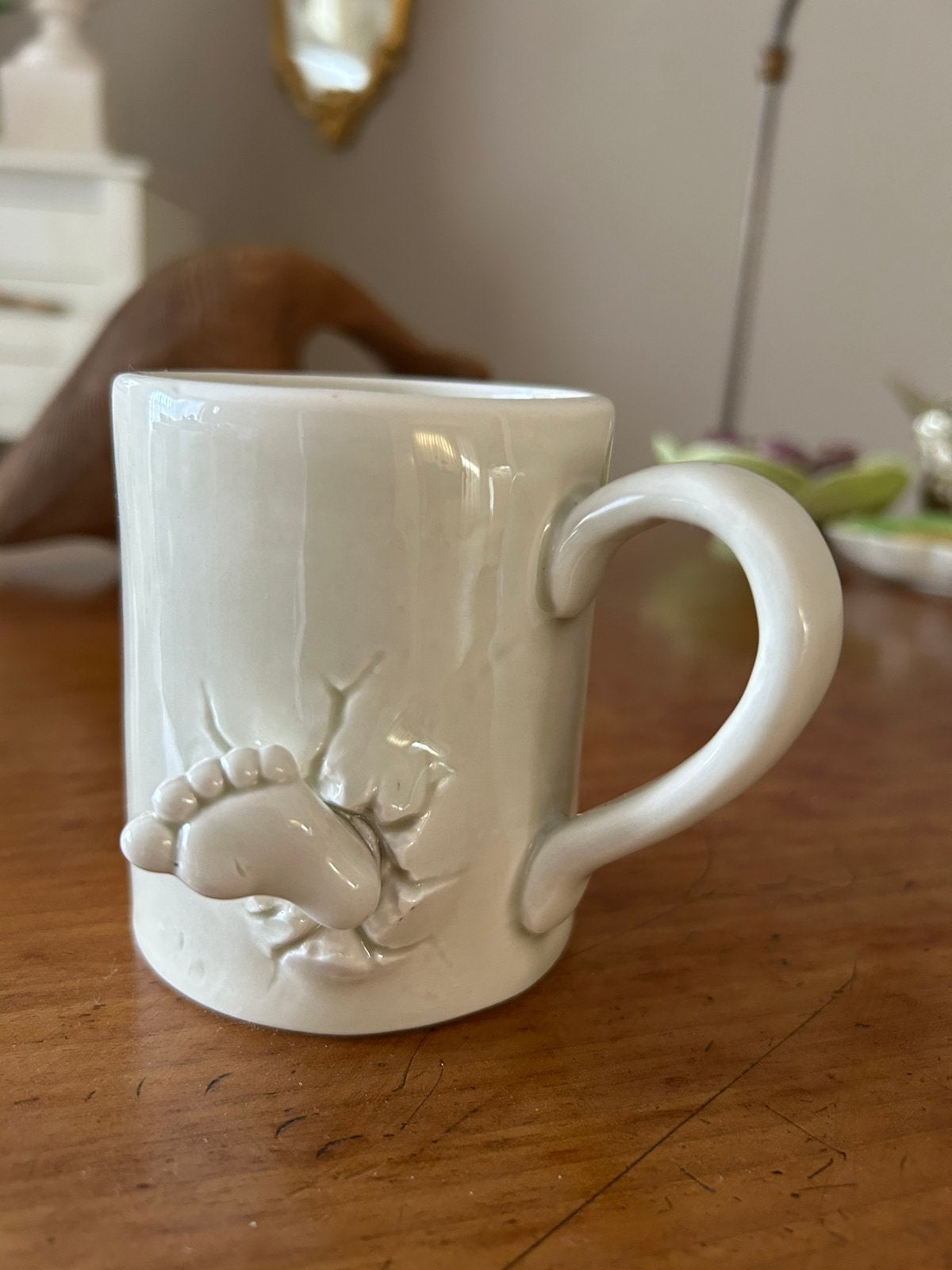 Beker "Kicky Mug" Amerikaanse merk Fitz and Floyd 1978, Keramiek, Vintage, Zo goed als nieuw, Mok