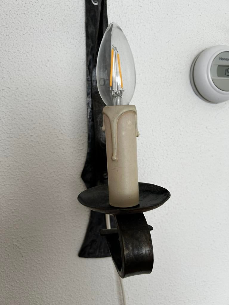 Wandlamp 2 stuks smeedijzer, Ophalen, Gebruikt, Overige materialen, Landelijk