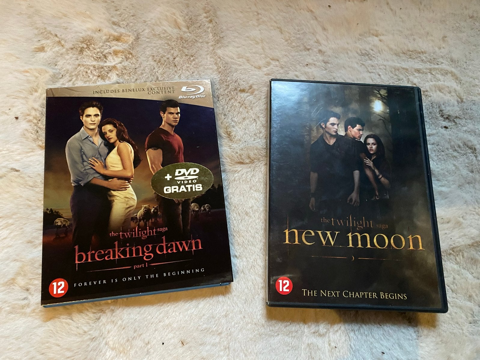 The Twilight Saga: Breaking Dawn Part 1 & New Moon Blu-ray/D, Nederlands, Vanaf 12 jaar, Gebruikt, Engels