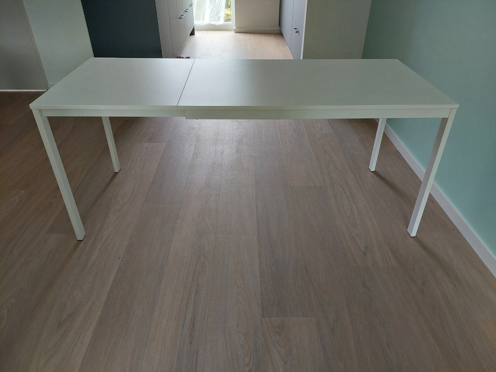 Vihals uitschuifbare tafel, Ophalen, Rechthoekig, 150 tot 200 cm, 50 tot 100 cm