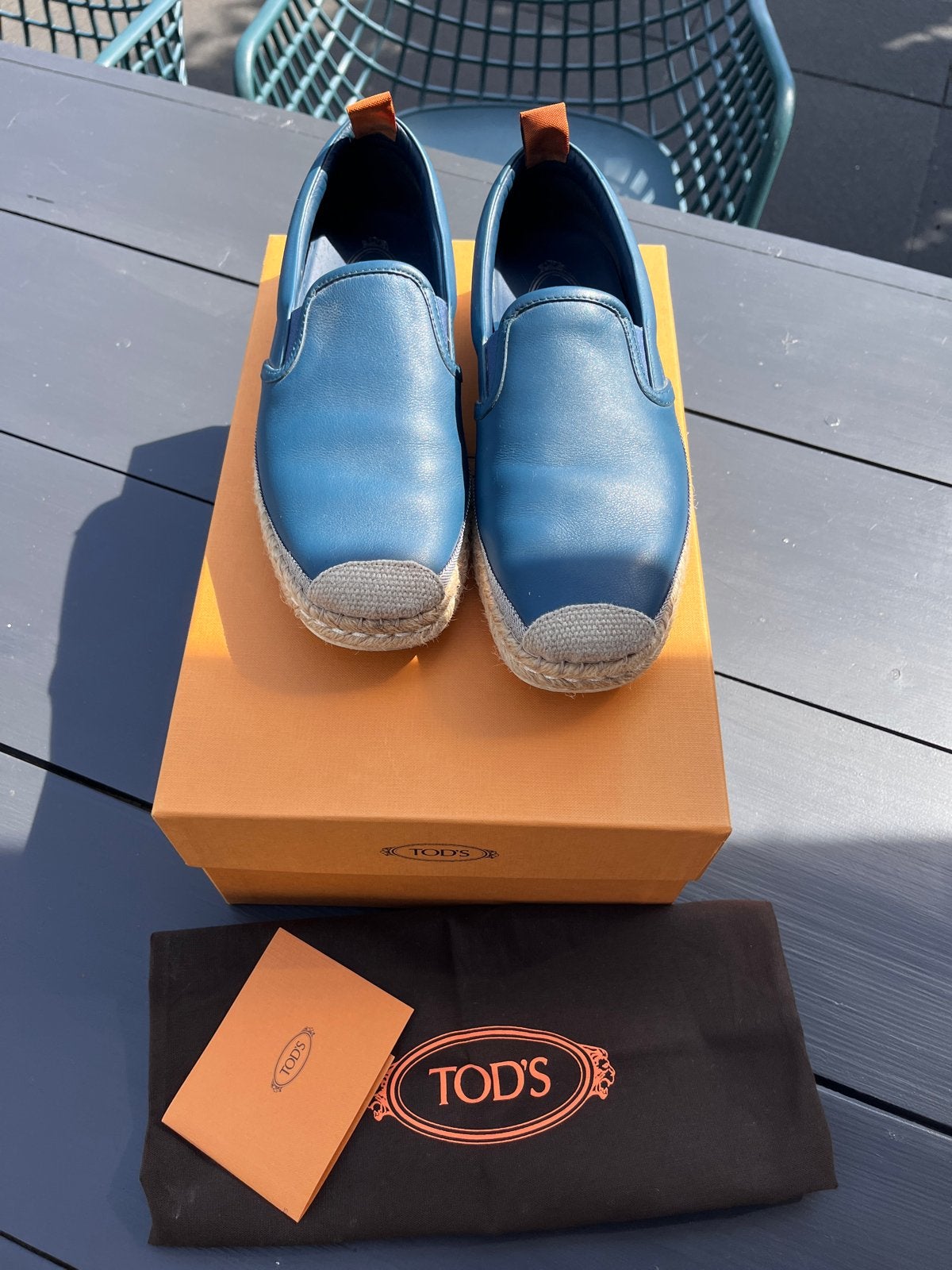 Nieuwe Tod's Espadrilles/Mocassins - Maat 39.5, Ophalen of Verzenden, Nieuw, Blauw, Espadrilles of Moccasins