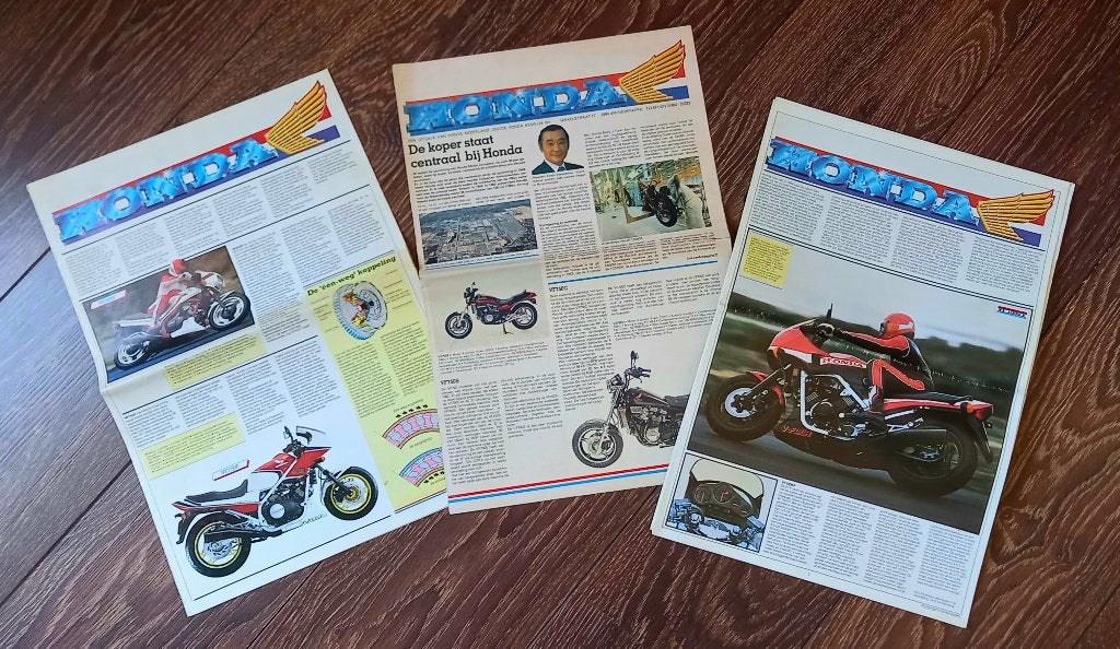 nieuwkranten Honda motoren in 1 koop, Ophalen of Verzenden, Gelezen, Honda