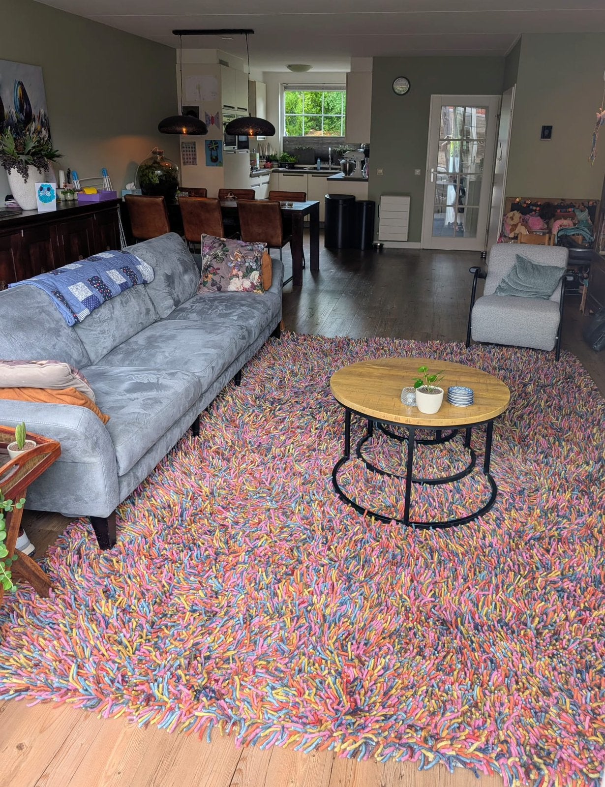 Vloerkleed Brinker Angora Multi 240x340, Ophalen, 200 cm of meer, Zo goed als nieuw, 200 cm of meer