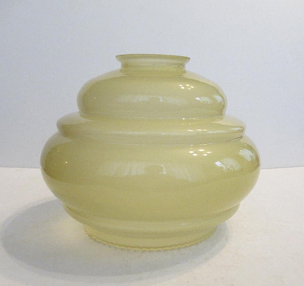 Vintage Art Deco stijl glazen lampenkap voor de plafondlamp., Ophalen of Verzenden