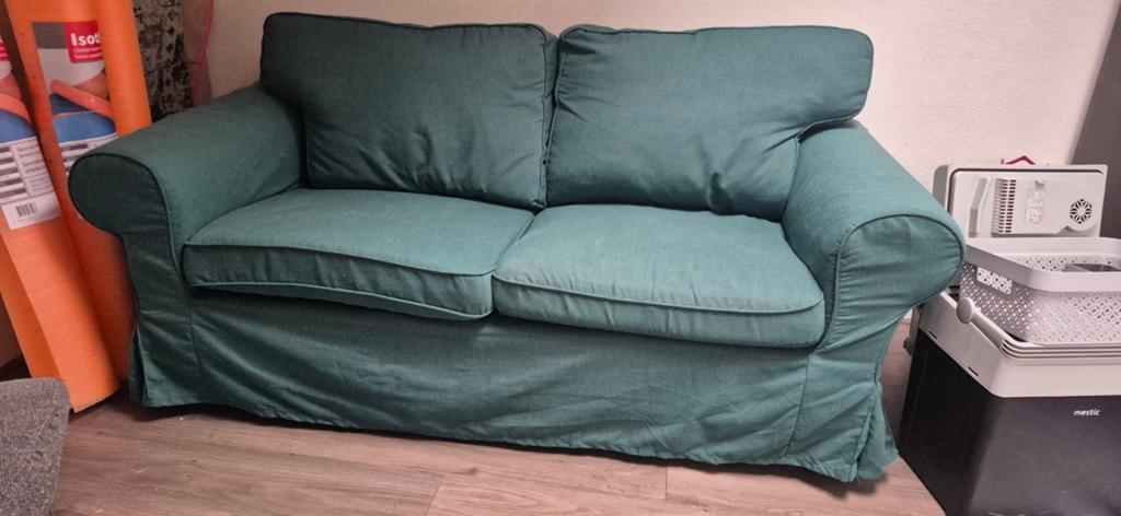 IKEA Ektorp 2-zits bank - Gebruikt, hoezen wasbaar, Ophalen, Gebruikt, 150 tot 200 cm, Tweepersoons