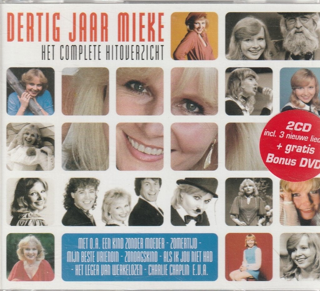 Dertig Jaar Mieke (2 cd set +DVD ) o.a orig: Engelbewaarder, Verzenden, Zo goed als nieuw, Levenslied of Smartlap