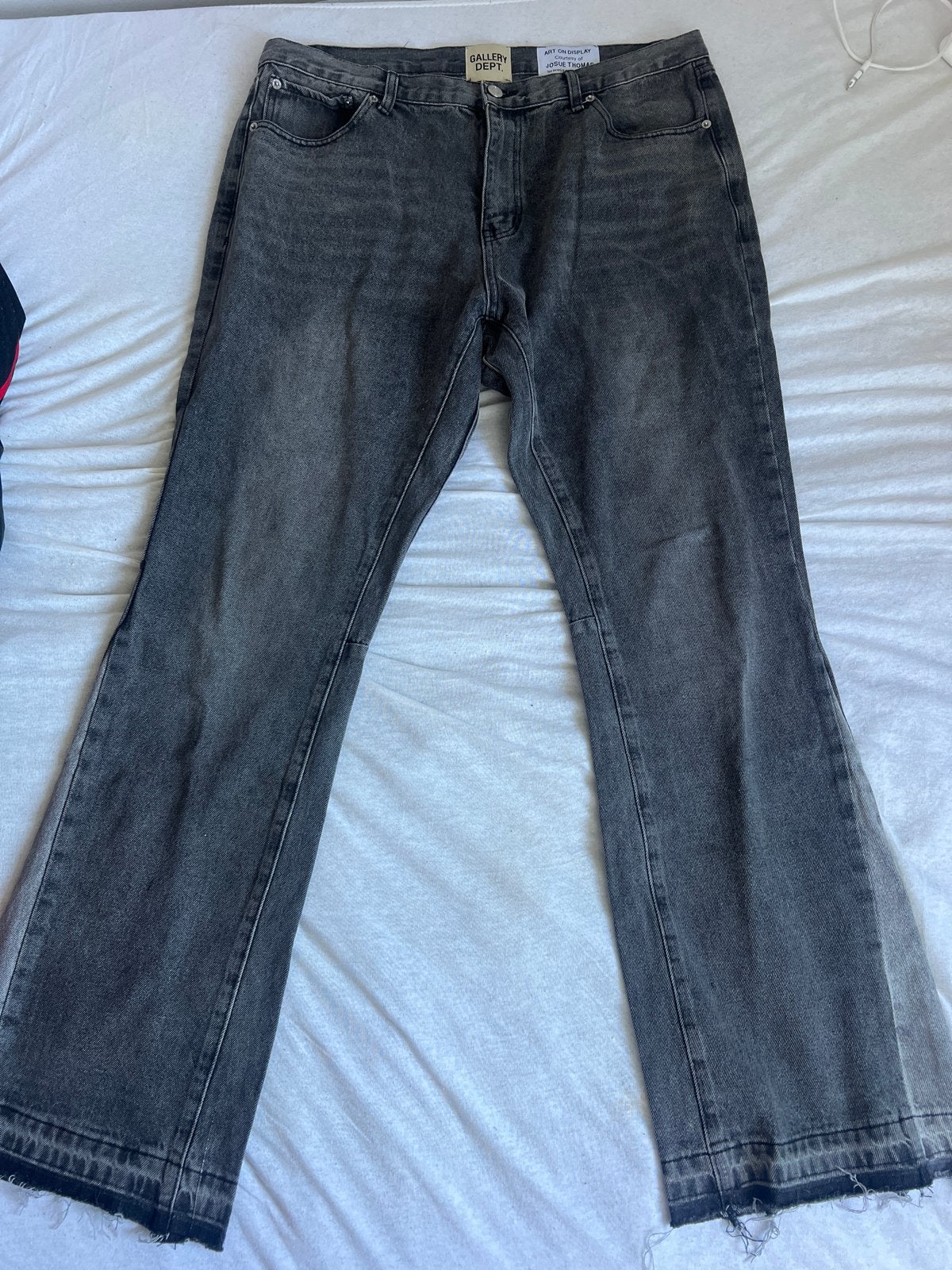 Gallery Dept. Flared Broekspijpen - Grijs/Zwart - Maat XL, Kleding | Heren, Ophalen of Verzenden, Nieuw, Grijs, W36 - W38 (confectie 52/54)