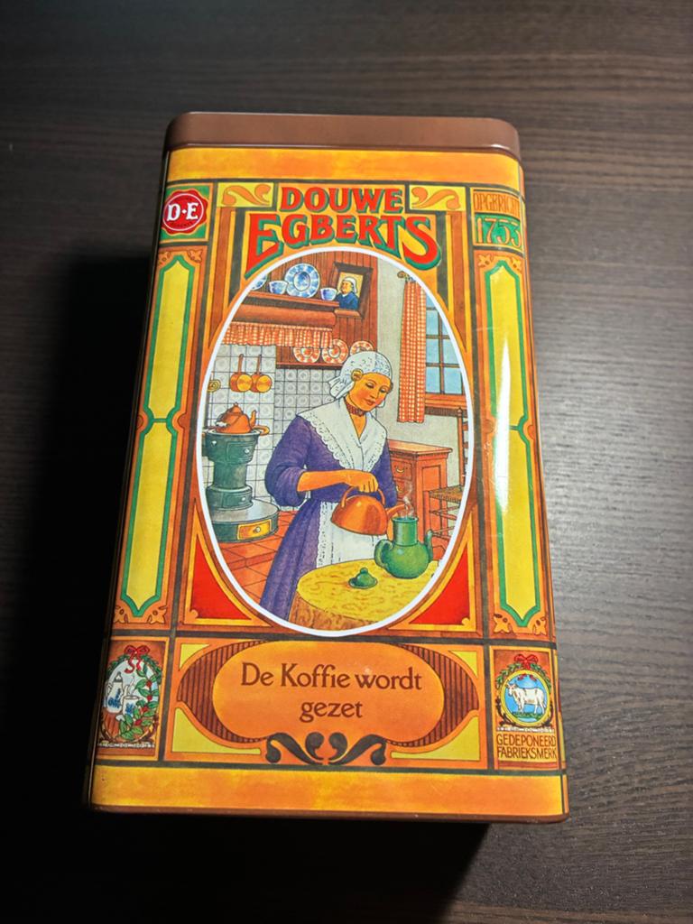 Douwe Egberts Koffie Bewaarbus - Vintage Design, Ophalen of Verzenden, Zo goed als nieuw, Koffie, Douwe Egberts