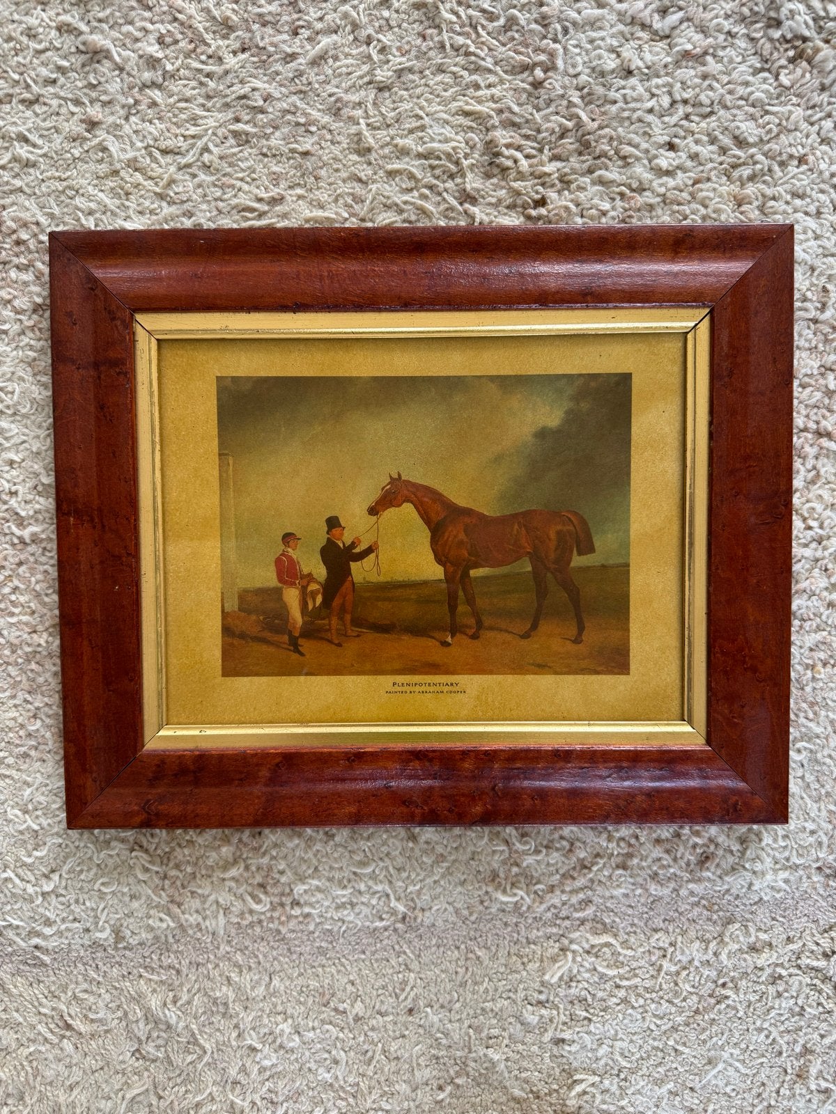 Verzamelbare Plenipotentiary Derby Winnaar Paardenprint, Antiek en Kunst, Kunst | Schilderijen | Klassiek, Ophalen of Verzenden
