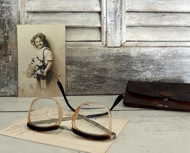 Franse vintage bril vlindermodel circa 1960 in etui, Antiek en Kunst, Ophalen of Verzenden