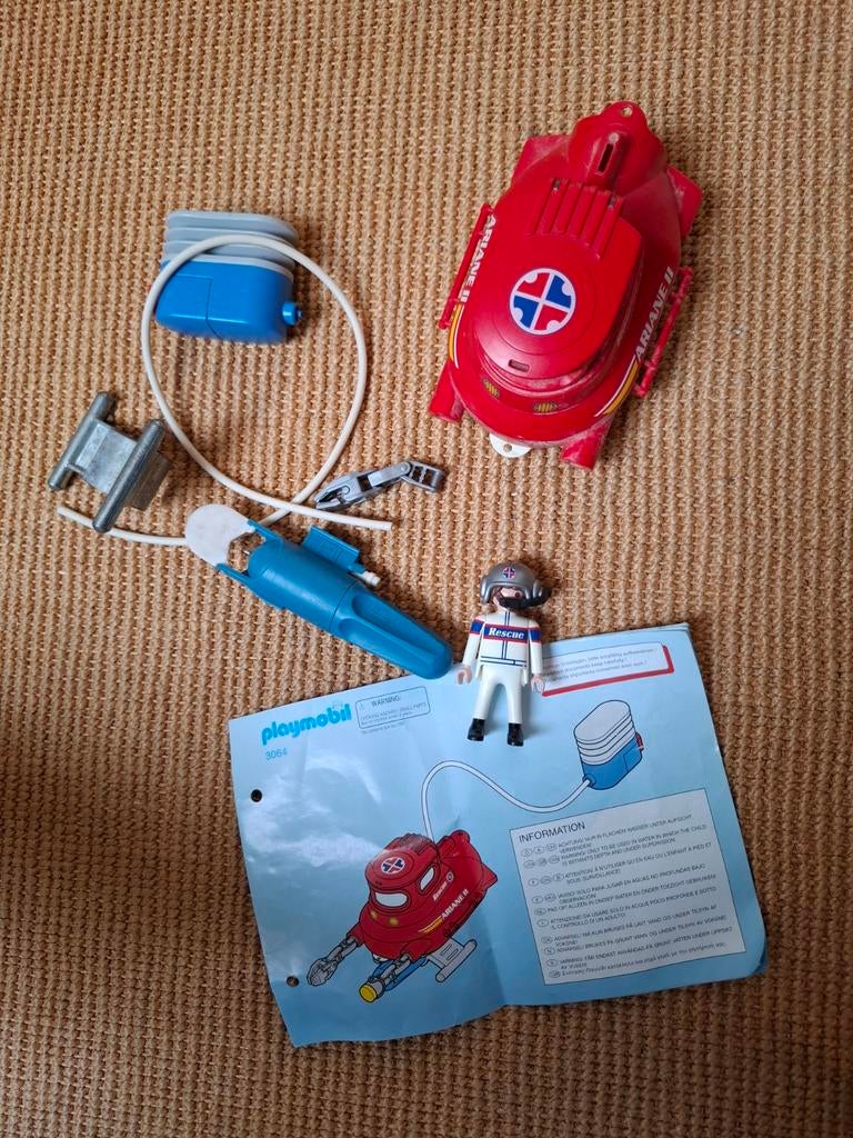 Playmobil Ariane II Reddingsboot met figuur en accessoires, Ophalen of Verzenden, Gebruikt