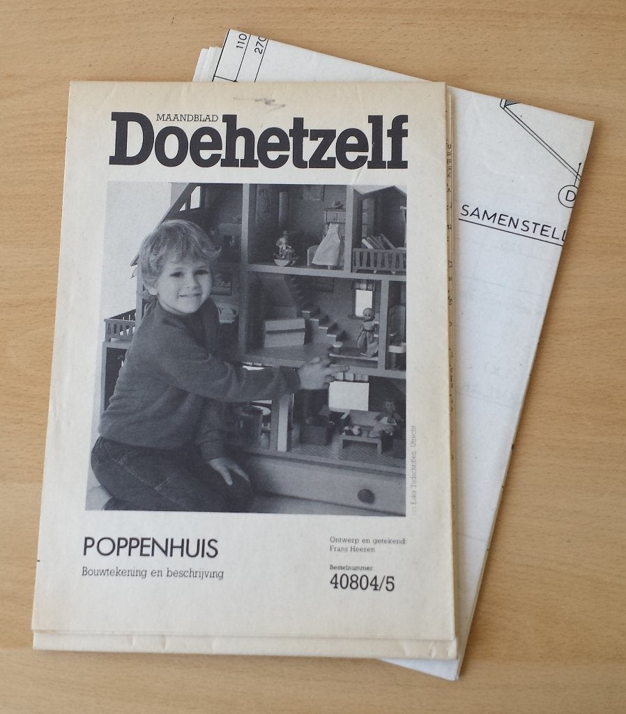 Poppenhuis Patroon - Frans Heeren - Doehetzelf, Ophalen of Verzenden, Zo goed als nieuw, Houtbewerking