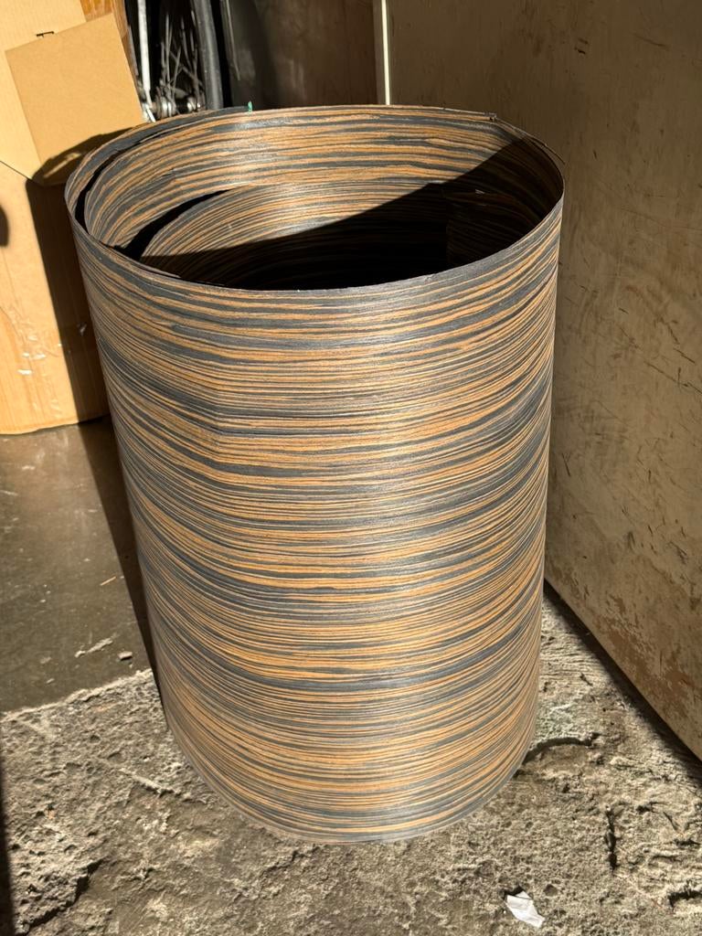 Houtfineer Afrikaans hout, Doe-het-zelf en Verbouw, Hout en Planken, Ophalen, Minder dan 25 mm, Zo goed als nieuw, Plank