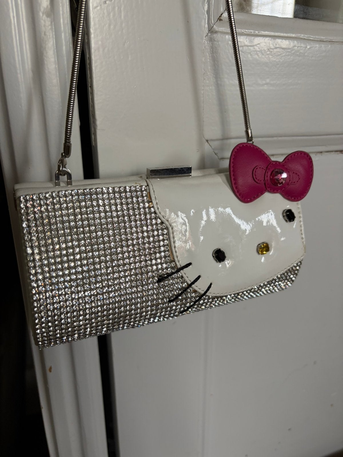 Authentic Swarovski Hello kitty bag /kindertas /handtas, Ophalen of Verzenden, Zo goed als nieuw, Figuurtje