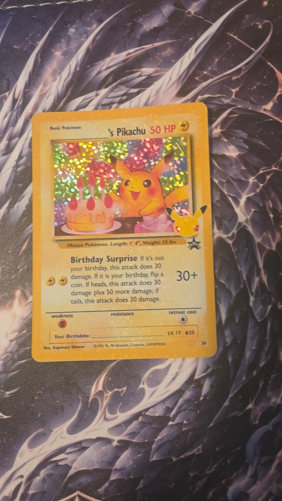 Pikachu Birthday Surprise Pokemon kaart, Ophalen of Verzenden, Nieuw, Losse kaart