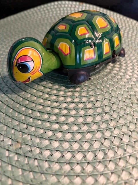 Blikken schildpad opwindbaar jaren '50 Daiya Japan, Ophalen of Verzenden