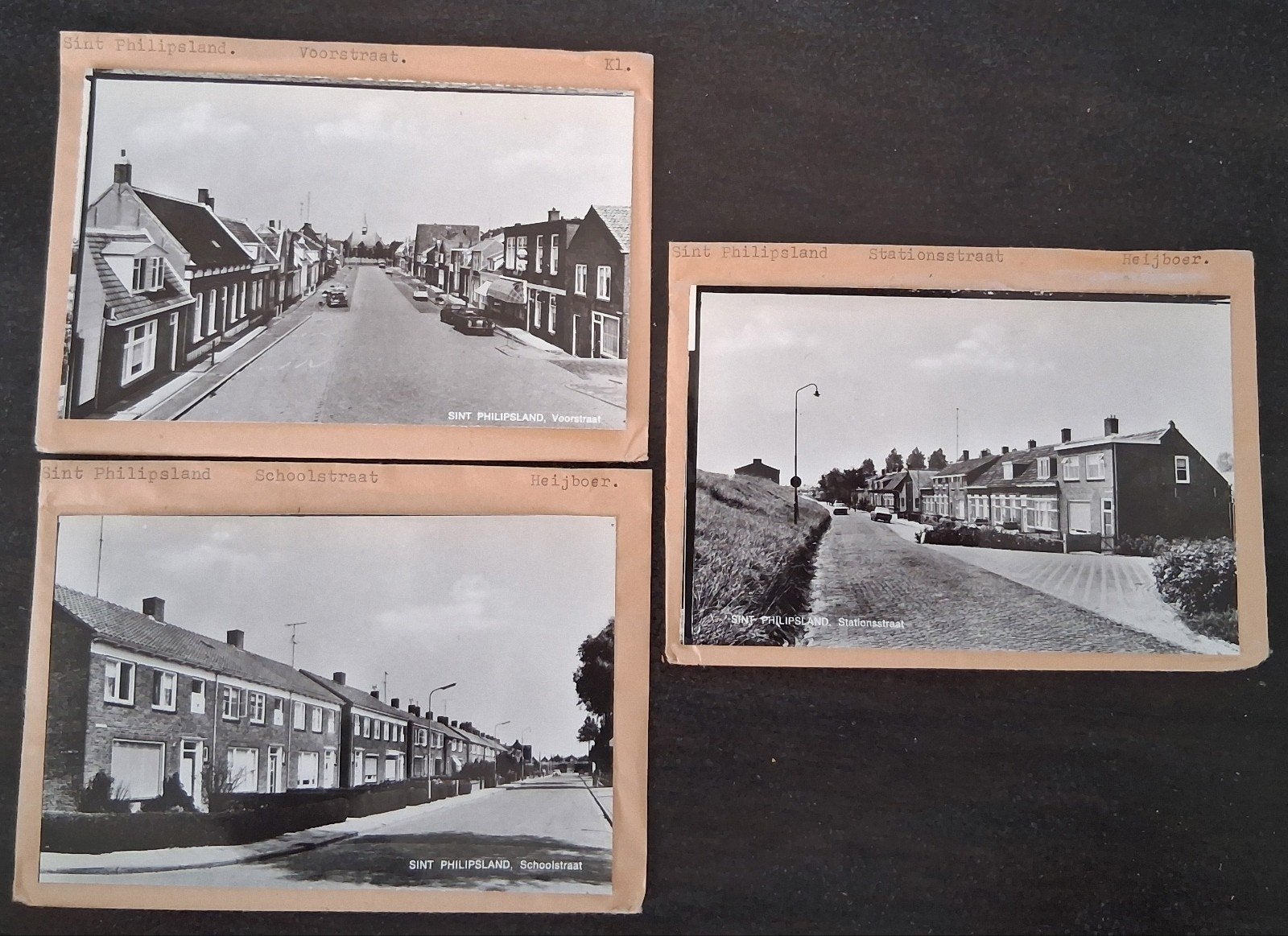 St. Philipsland, 6 x glasplaat JosPe, Ophalen of Verzenden, 1960 tot 1980, Ongelopen, Zeeland