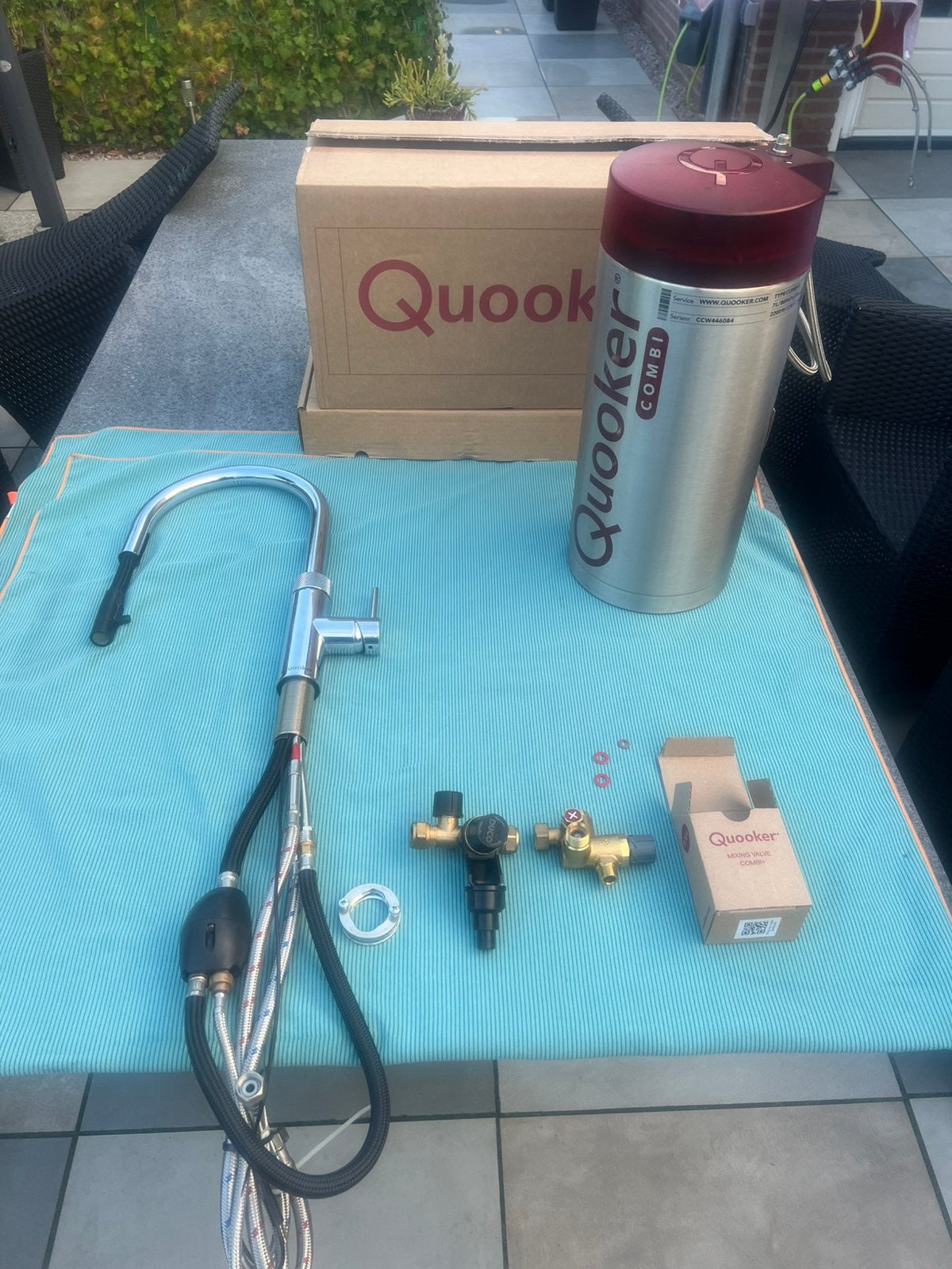 Quooker 7ltr met flexkraan chrome compleet, Doe-het-zelf en Verbouw, Ophalen of Verzenden, Zo goed als nieuw, Kraan