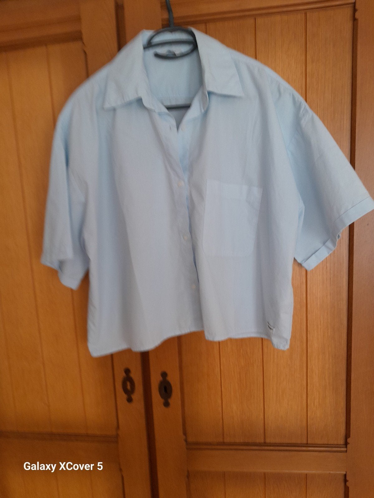 Lichtblauwe blouse van Penn&Ink valt als maat 42/44., Penn & Ink, Maat 42/44 (L), Zo goed als nieuw, Verzenden