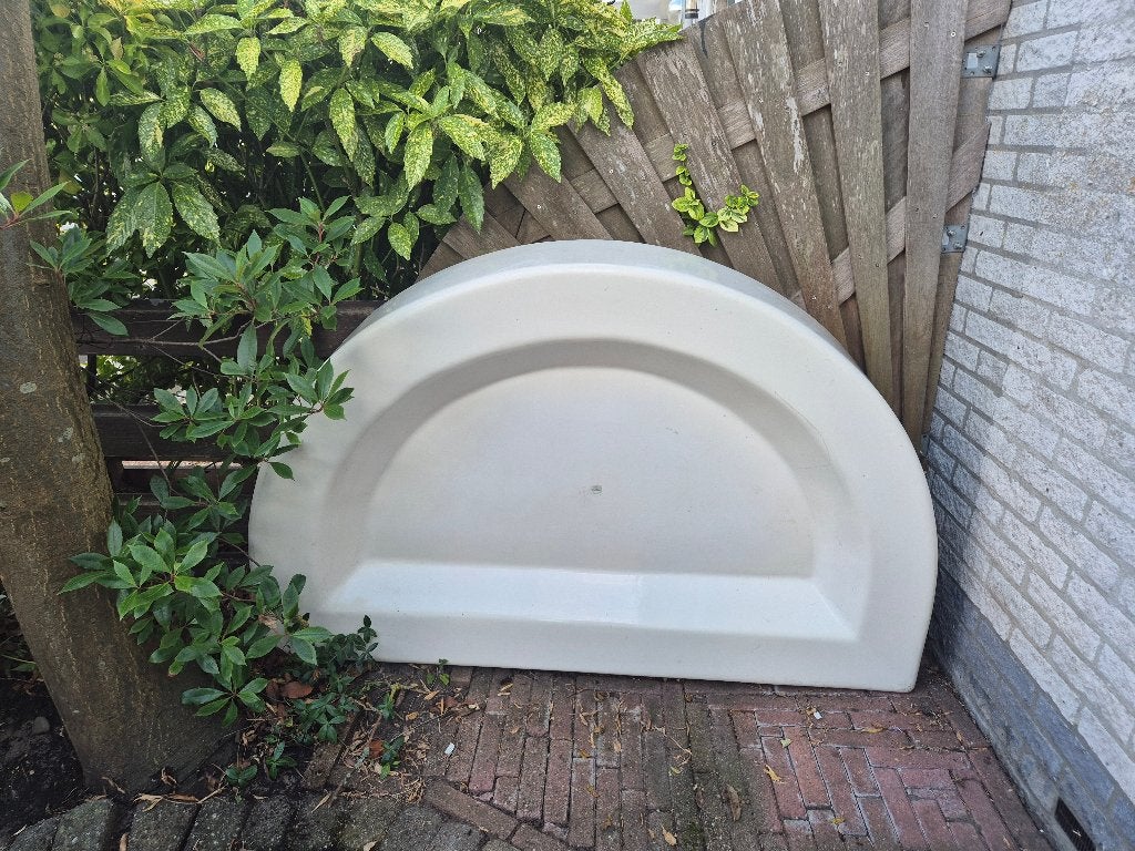 Halfronde luifel/afdak van kunststof, Ophalen, Gebruikt, Overige stijlen, Kunststof