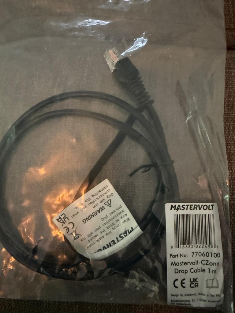 Mastervolt czone kabel 1m, Ophalen of Verzenden, Nieuw