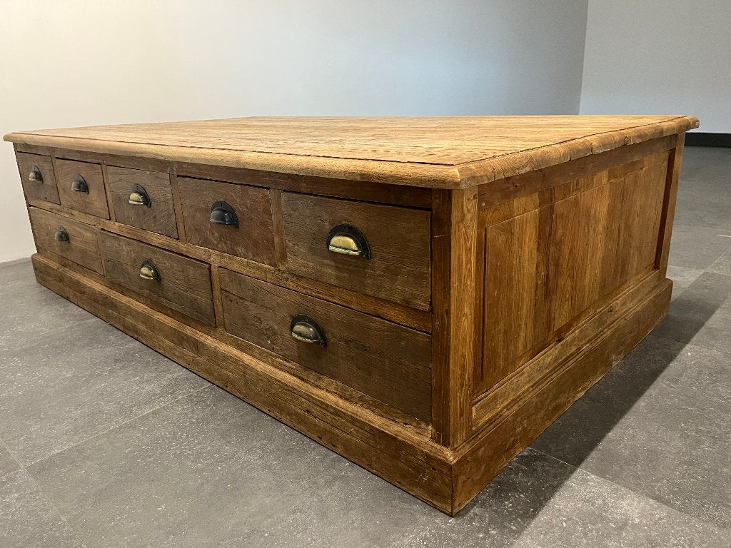 Salontafel, Huis en Inrichting, Tafels | Salontafels, Ophalen, Gebruikt, 50 tot 75 cm, Teakhout