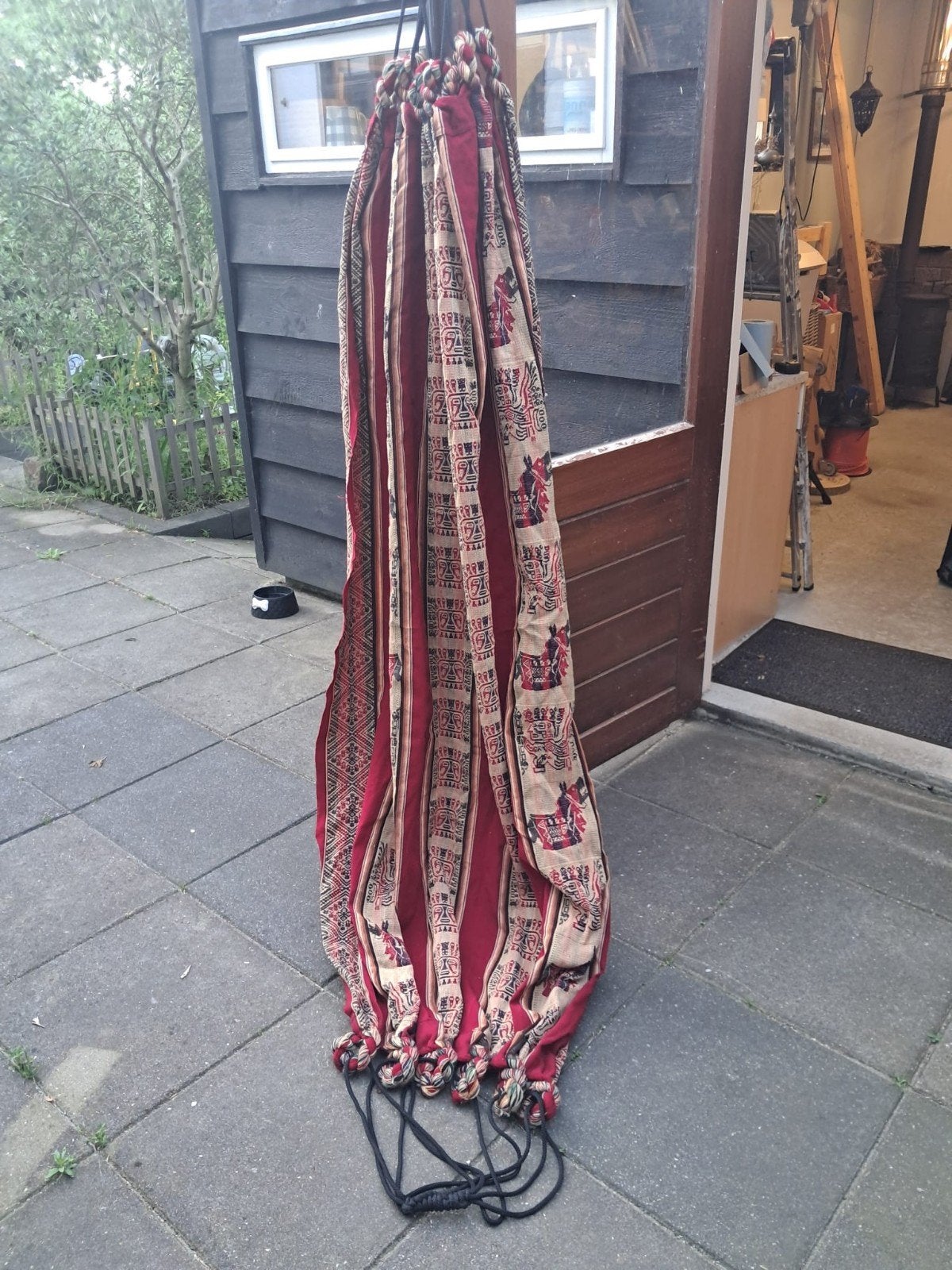 Stevige handgemaakte hangmat uit Bolivia, Ophalen of Verzenden, Gebruikt, Eenpersoons, Binnen