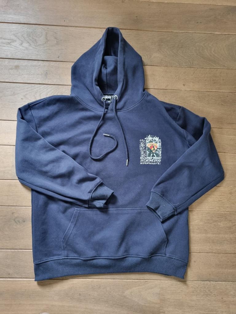 Stussy Trui Sweater Donkerblauw Maat S/M, Kleding | Heren, Truien en Vesten, Blauw, Stussy, Ophalen of Verzenden, Gedragen