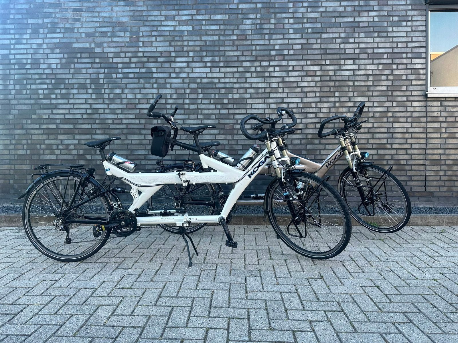 Koga TwinTraveller zeer mooie staat met witte en beige kleur, 53 tot 57 cm, Minder dan 10 versnellingen, Ophalen of Verzenden