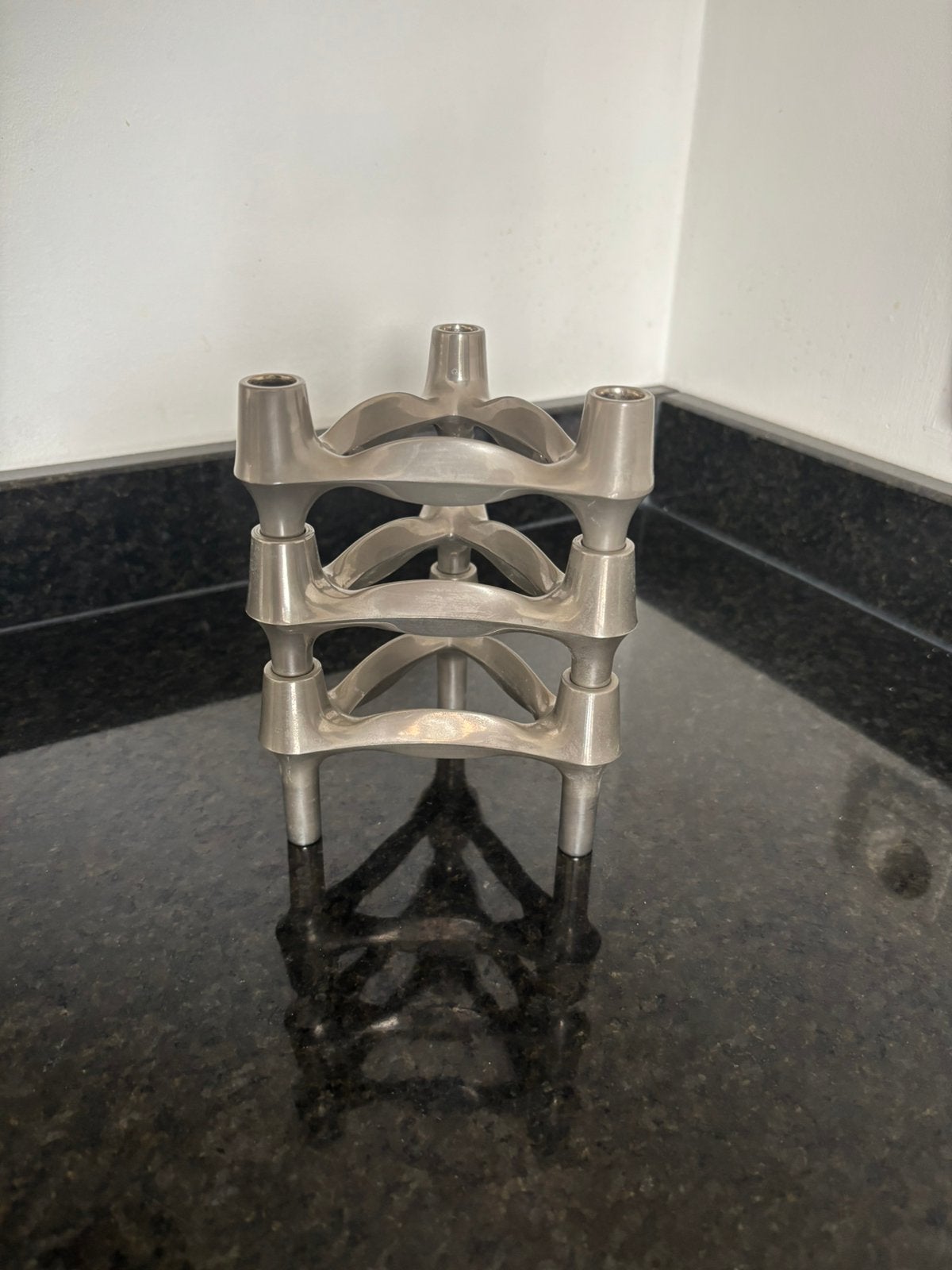 Originele Stoff Nagel BMF vintage kandelaren set van 3, Ophalen of Verzenden, Gebruikt