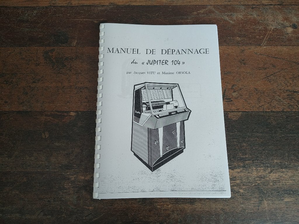 Service Manual: jupiter 104S (1960) jukebox Nieuw !!, Verzenden, Nieuw, 1950 tot 1960, Seeburg
