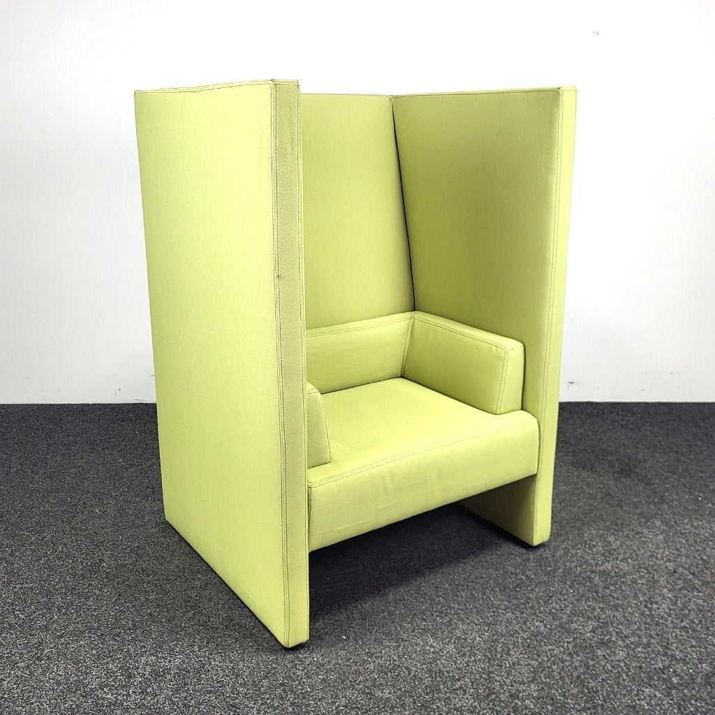 Ontvangstbank / Wachtkamerbank - Groen 25247, Ophalen, Gebruikt, 75 tot 100 cm, Stof
