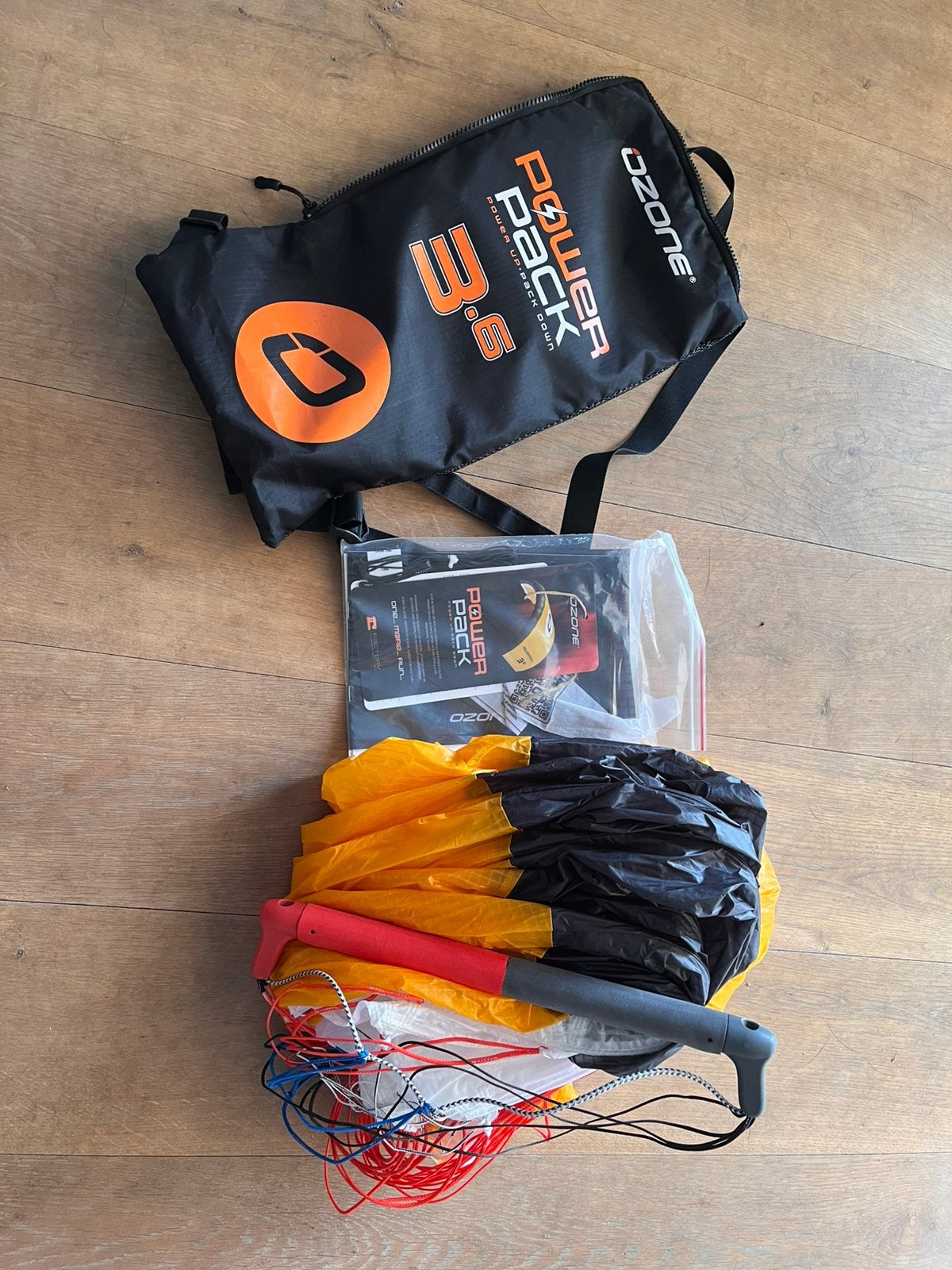 Parawing Ozone powerpack 3.6m2, Ophalen of Verzenden, Gebruikt, Overige