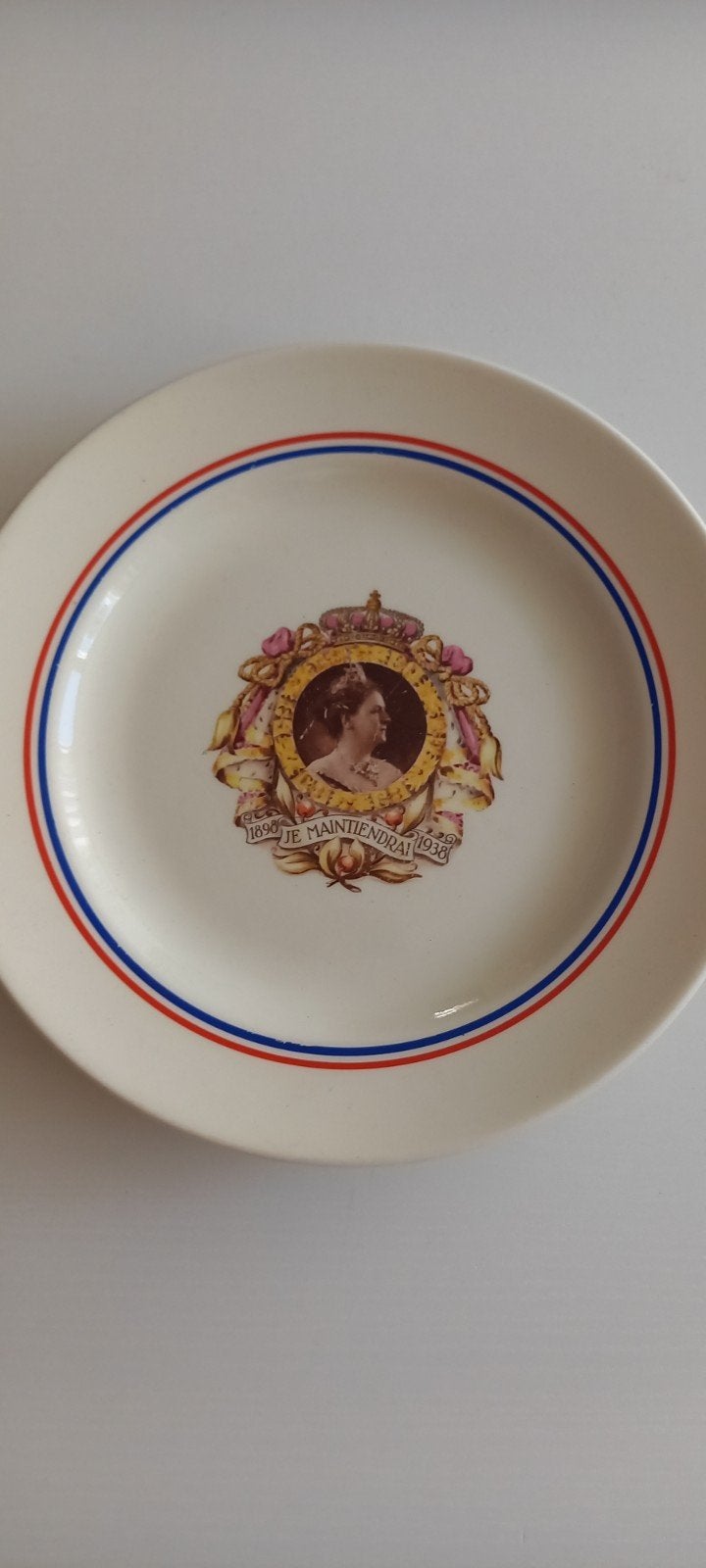 Herinneringsbord Koningin Wilhelmina 1898-1938, Antiek en Kunst, Ophalen of Verzenden