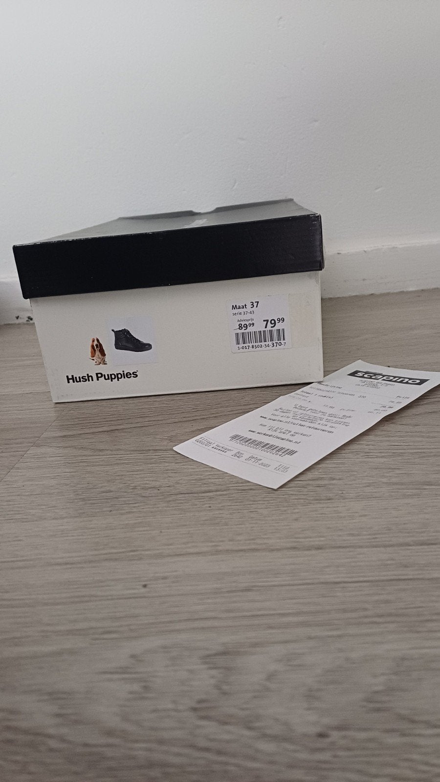 Hush Puppies Zwarte schoen Maat 37, Ophalen, Zwart, Lage of Enkellaarzen, Zo goed als nieuw