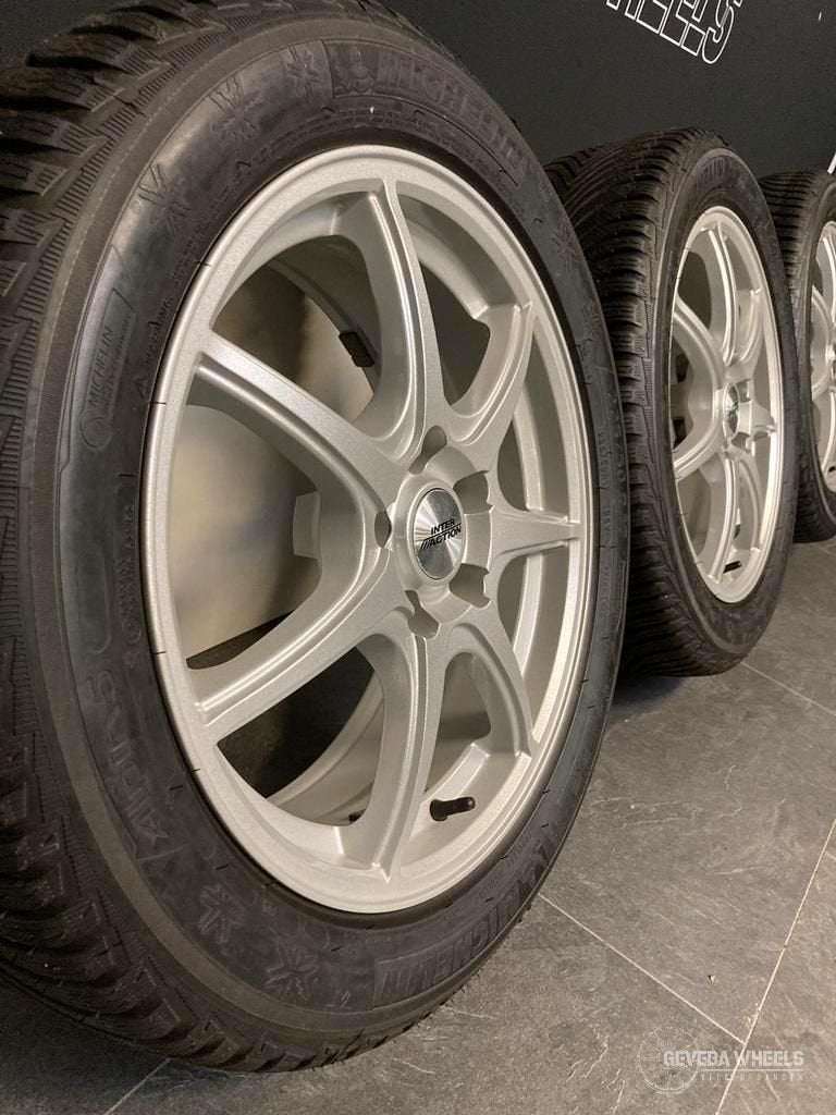 17'' Audi A4 B8 B9 sport velgen Michelin winterbanden 5x112, Gebruikt, -, -, Banden en Velgen