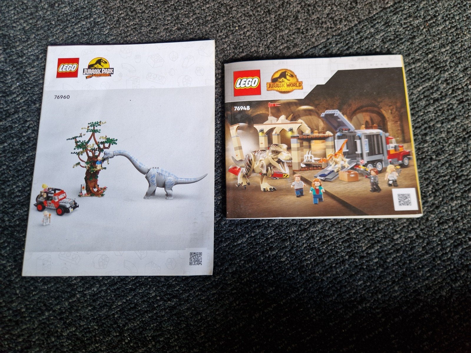 LEGO Jurassic World instructieboekjes (76948 en 76960), Kinderen en Baby's, Speelgoed | Duplo en Lego, Gebruikt, Jurassic World