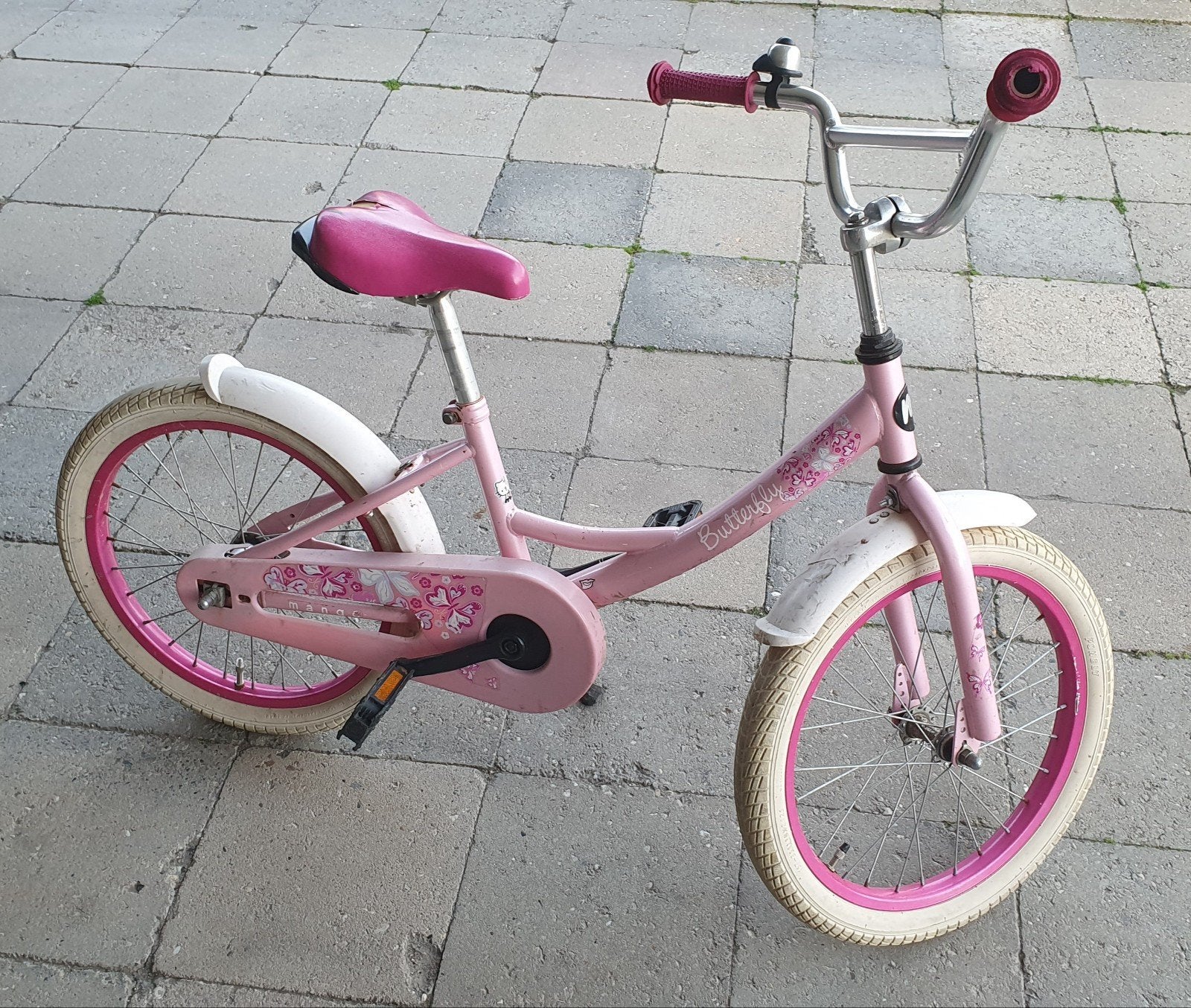 Roze meisjesfiets - 5 tot 7 jaar, Ophalen, Gebruikt, Minder dan 16 inch