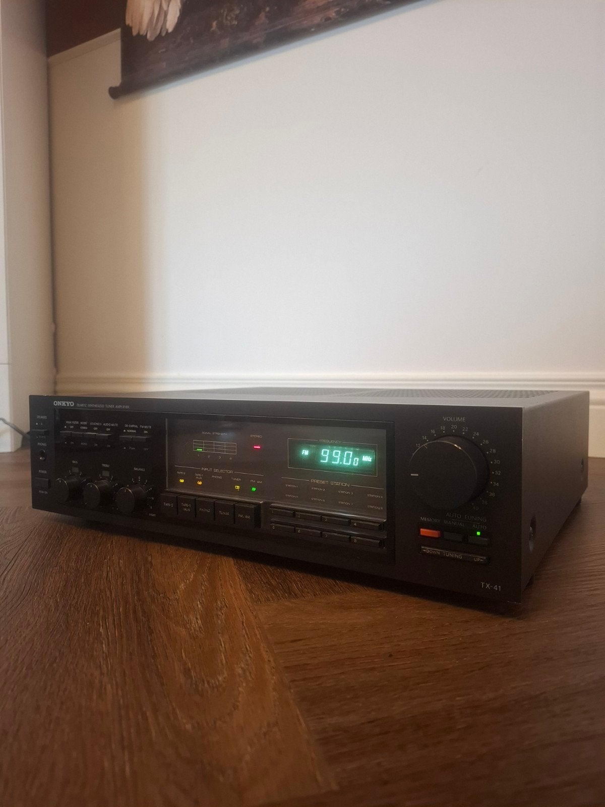 Onkyo TX-41 Quartz Synthesized Tuner Amplifier, Gebruikt, Ophalen of Verzenden, 60 tot 120 watt, Stereo