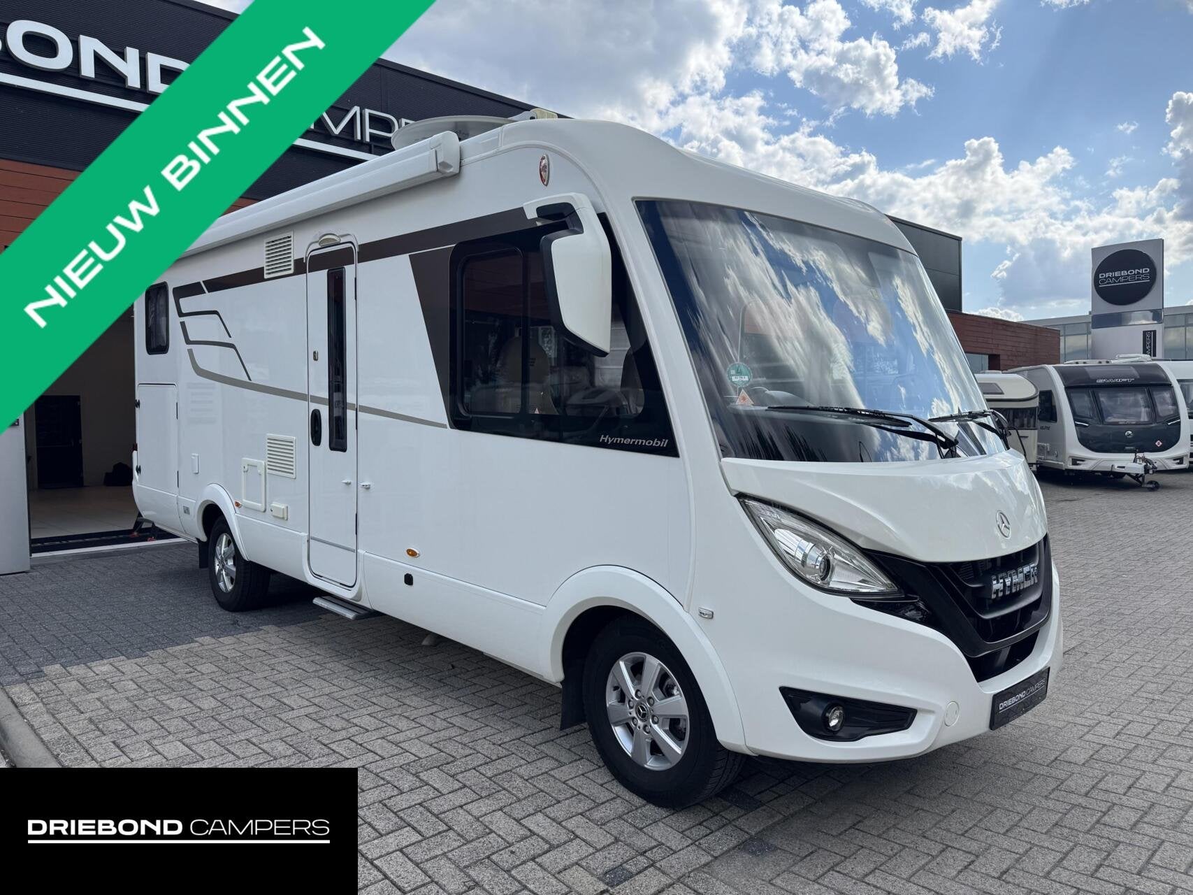 Hymer B680 Mc Enkele Bedden EP Level Lithium 2X Airco Zonnep, Caravans en Kamperen, Campers, Airbags, 7 tot 8 meter, Bedrijf, Diesel
