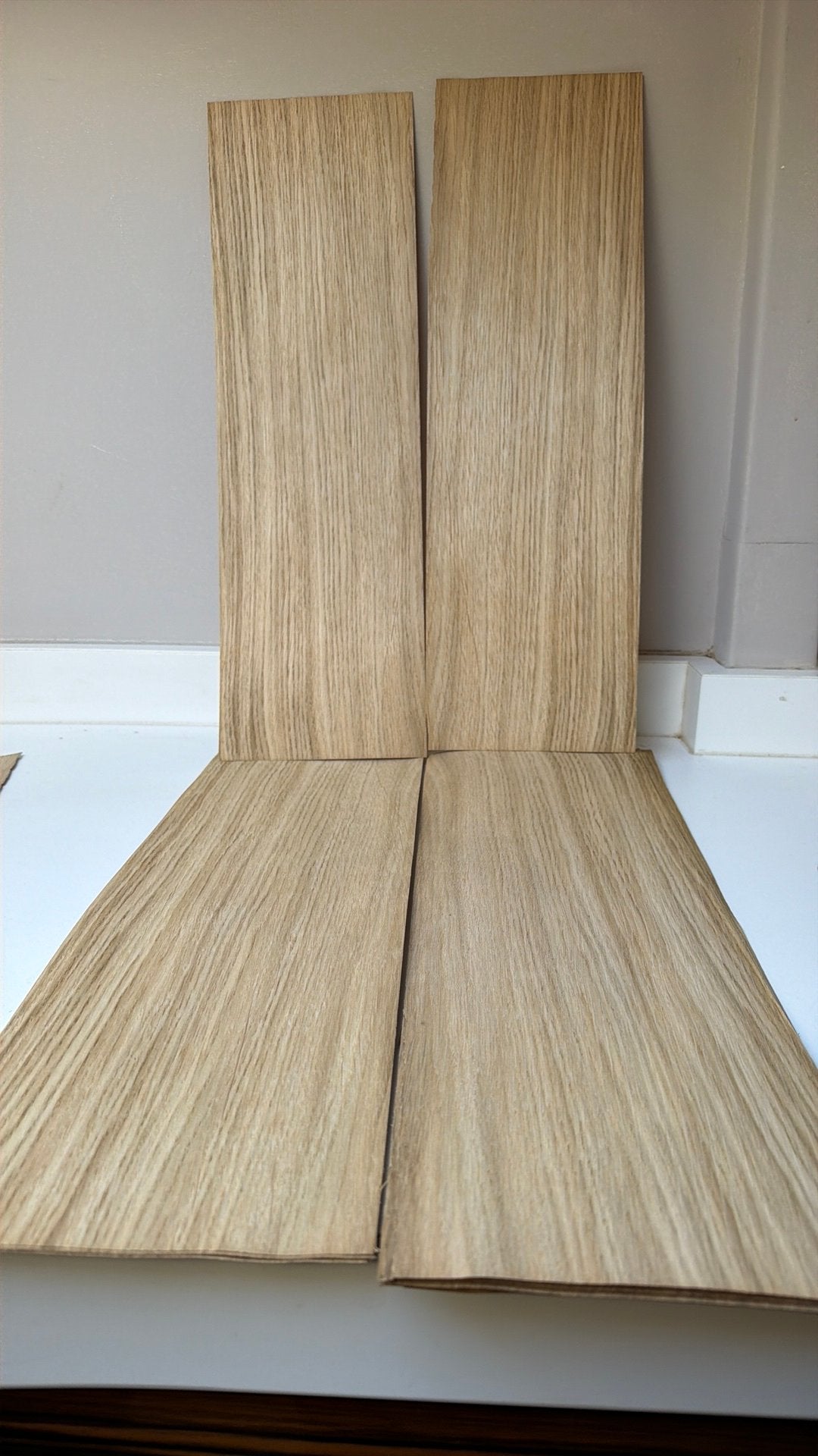 Eiken quartier fineer 60x17cm 20 vellen €5, Hobby en Vrije tijd, Ophalen of Verzenden, Nieuw, Kunst en Creatief