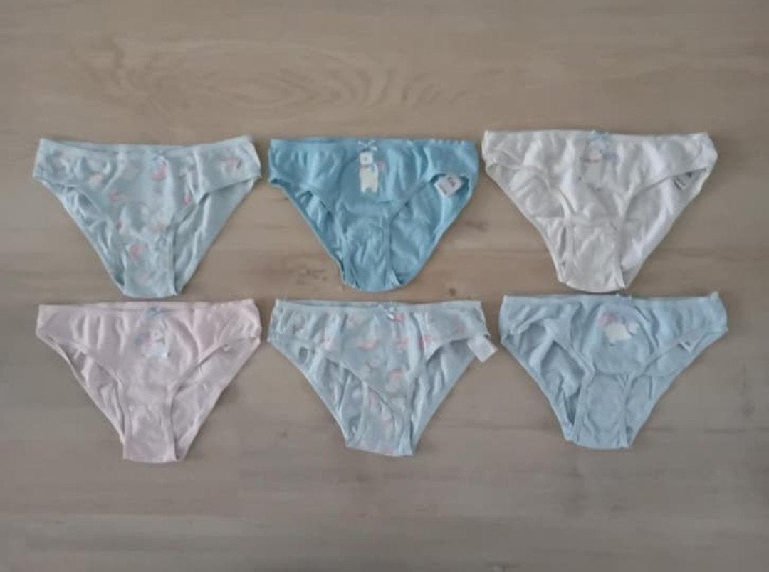 Onderbroekjes maat 122/128 set van 6 stuks, Nacht- of Onderkleding, Gebruikt, C&A, Meisje